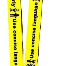 "Speak to me clearly" Lanyard