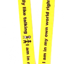 "I am in my own world right now" Lanyard